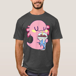 Camiseta Funny Axolotl Bobalotl Boba Tea Bubble Miler Kawai