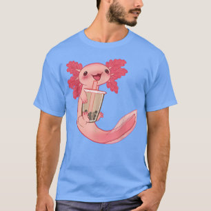 Camiseta Funny Axolotl Bobalotl Boba Tea Bubble Miler Kawai