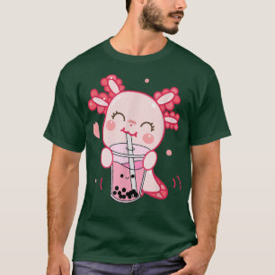 Camiseta Funny Axolotl Bobalotl Boba Tea Bubble Miler Kawai