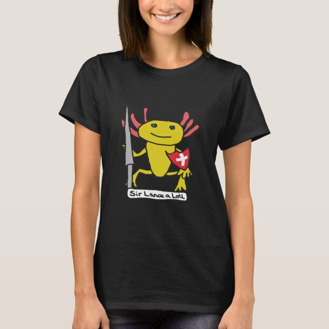 Camiseta Funny Axolotl Knight (Anverso)