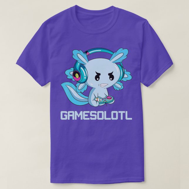 Camiseta Funny Axolotl Lover Gamesalotl Gaming Axolotl Niño (Diseño del anverso)