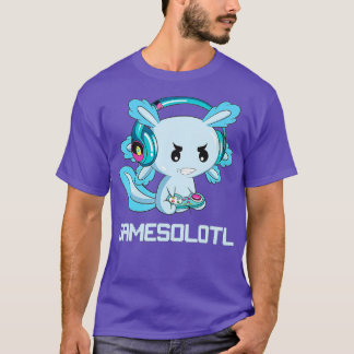 Camiseta Funny Axolotl Lover Gamesalotl Gaming Axolotl Niño