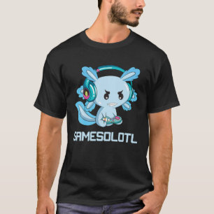 Camiseta Funny Axolotl Lover Gamesalotl Gaming Axolotl Niño