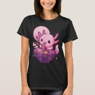 Camiseta Funny Axolotl Noodle Anime Kawaii Axolotl Comating