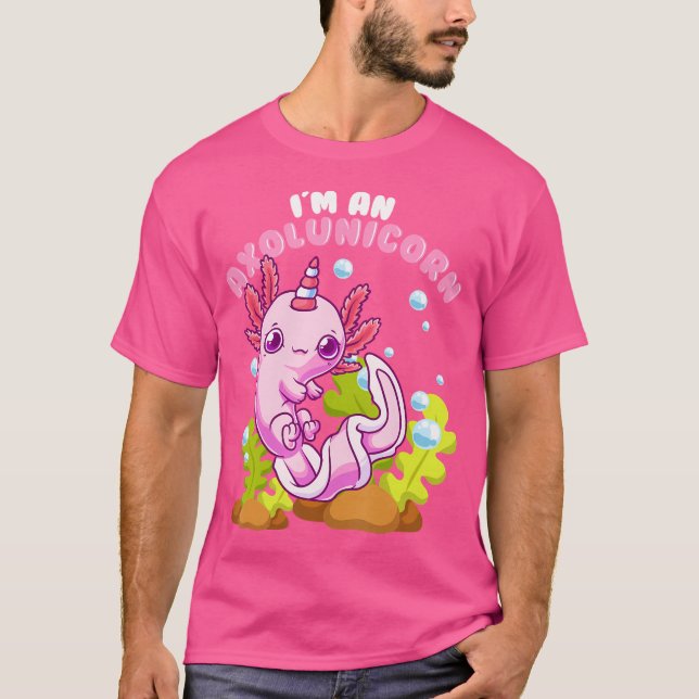 Camiseta Funny Axolotl Unicorn Lover Mexicano Salamander (Anverso)