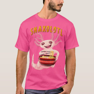 Camiseta Funny Axolotls Salamander Cute Ramen Snaxolotl Axo