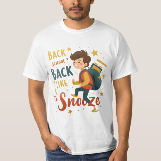 Camiseta Funny Back to School Personalizado Tee - Humor est