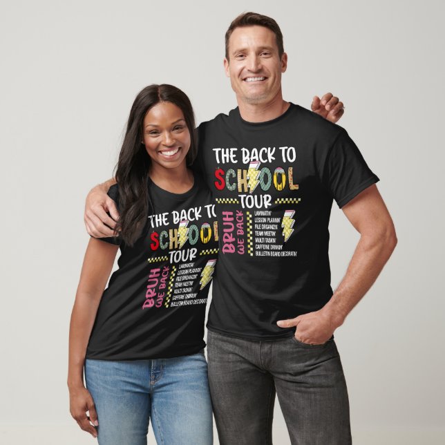 Camiseta Funny Back To School Tour BRUH We Back Teacher (Unisexo)