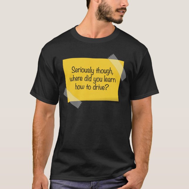 Camiseta Funny Bad Parking Note (Anverso)
