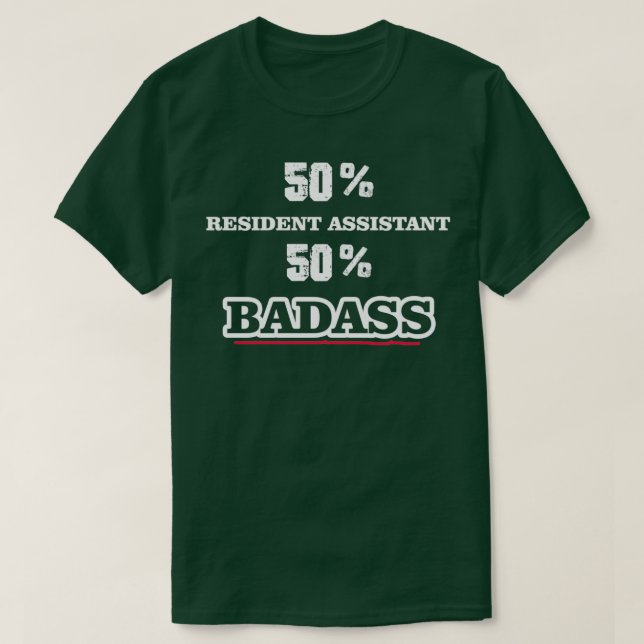 Camiseta Funny Badass Resident Assistant (Diseño del anverso)