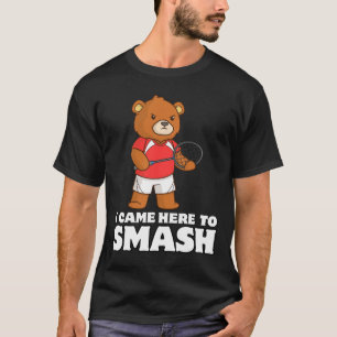 Camiseta Funny Badminton Competitive Bear Player Smasher
