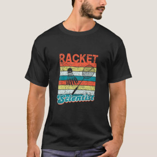 Camiseta Funny Badminton Player Shuttlecoc