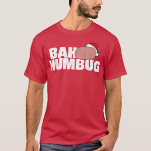 Camiseta Funny Bah Humbug Hat Santas Favorite Candy Christm