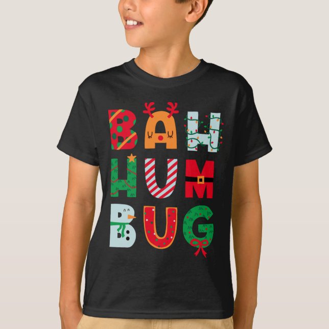 Camiseta Funny Bah Humbug Holiday  (Anverso)