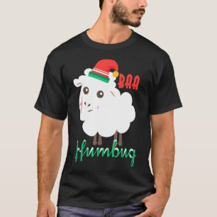 Camiseta Funny Bah Humbug Sheep Navidades Baa Humbug