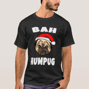 Camiseta Funny Bah Humpug Pug Lover Perro Navidades de Cach