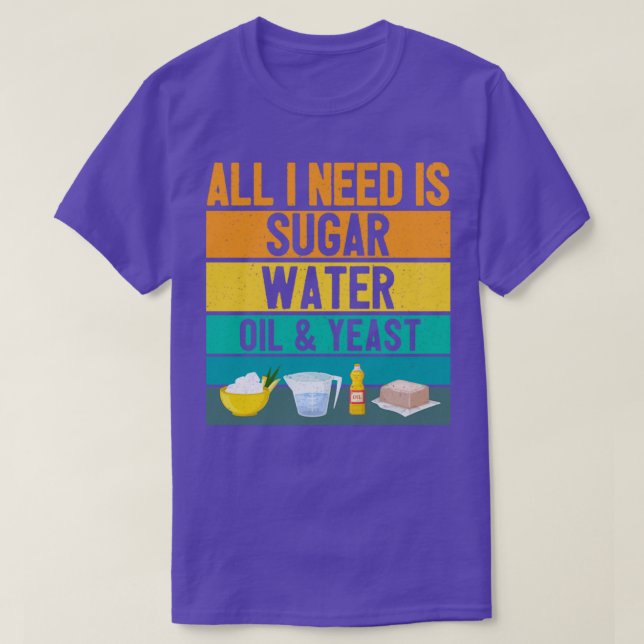 Camiseta Funny Baker Bread Baking Bread Baker Retro (Diseño del anverso)