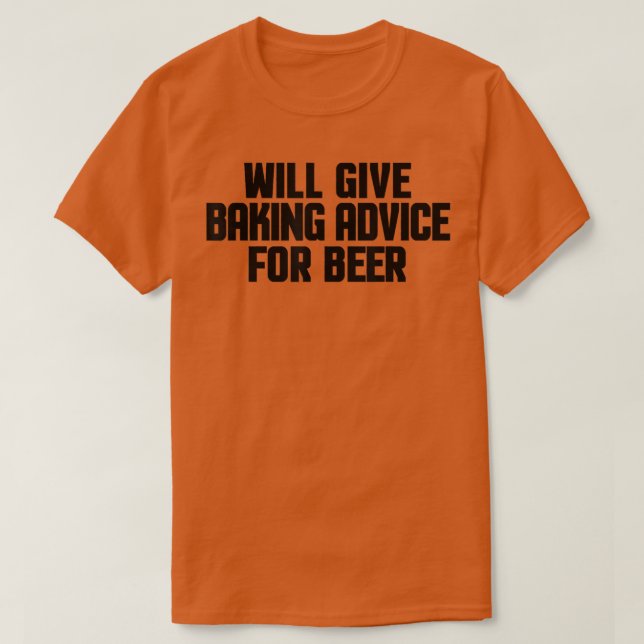 Camiseta Funny Baker Pastry Chef Will Give Baking Advice Fo (Diseño del anverso)