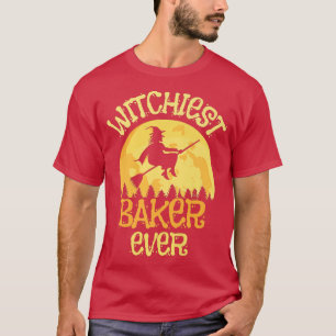 Camiseta Funny Baker Witch Halloween Humor 3640364