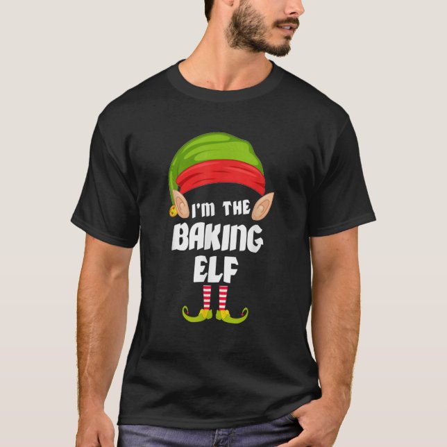 Camiseta Funny Baking Elf Mating Family Group PJ Christma (Anverso)