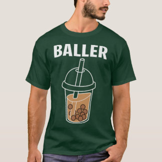 Camiseta Funny Baller Bbble Milk Tea Cute Kawaii Boba Drin