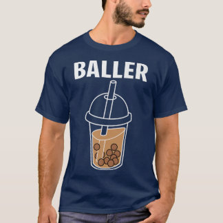 Camiseta Funny Baller Bbble Milk Tea Cute Kawaii Boba Drin