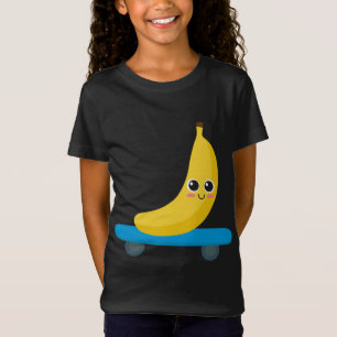 Camiseta Funny Banana Skateboarding Skaters Regalo Mujer Ho