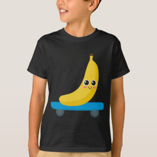 Camiseta Funny Banana Skateboarding Skaters Regalo Mujer Ho