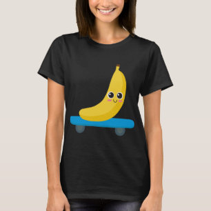 Camiseta Funny Banana Skateboarding Skaters Regalo Mujer Ho