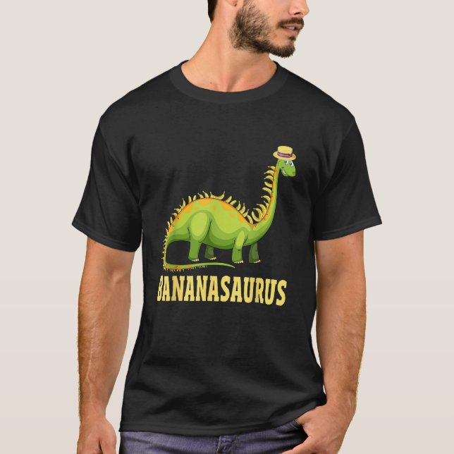 Camiseta Funny Bananasaurus Apparus Dinos Banana Dinosaur (Anverso)