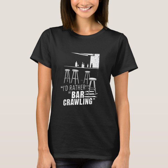 Camiseta Funny Bar Crawl Team Drinking Fiesta (Anverso)