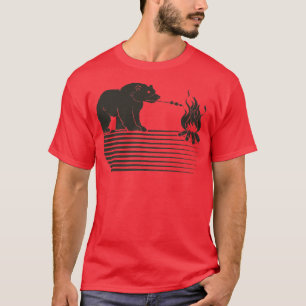 Camiseta Funny Barbecue Bear Grilling Nature Forest Premium