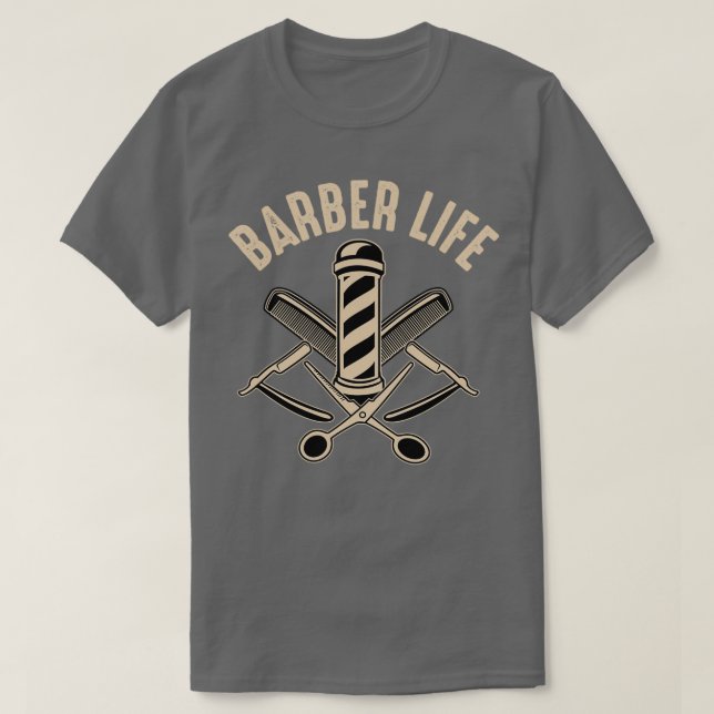 Camiseta Funny Barber Cita Barber Vida Barber (Diseño del anverso)