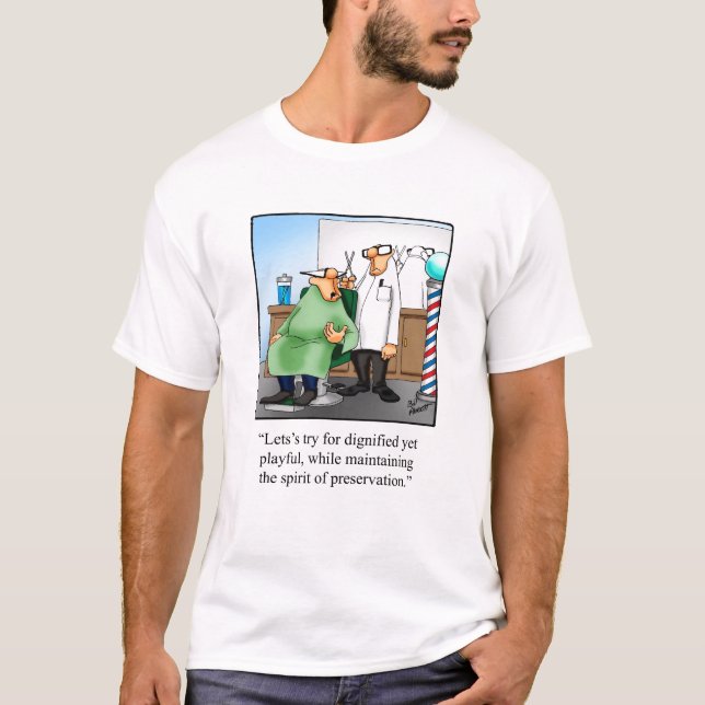 Camiseta Funny Barber Haircut Tee Shirt (Anverso)