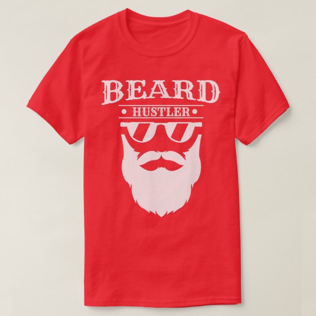 Camiseta Funny Barber Hairstylist Barbershop Beard Hustler (Diseño del anverso)