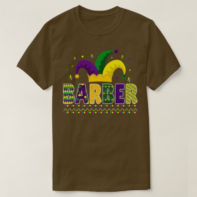 Camiseta Funny Barber Mardigras Cute Barber (Diseño del anverso)