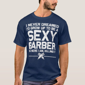 Camiseta Funny Barber Men Dad Barbershop Hairdresser Hairst
