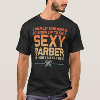 Camiseta Funny Barber Men Dad Barbershop Hairdresser Hairst