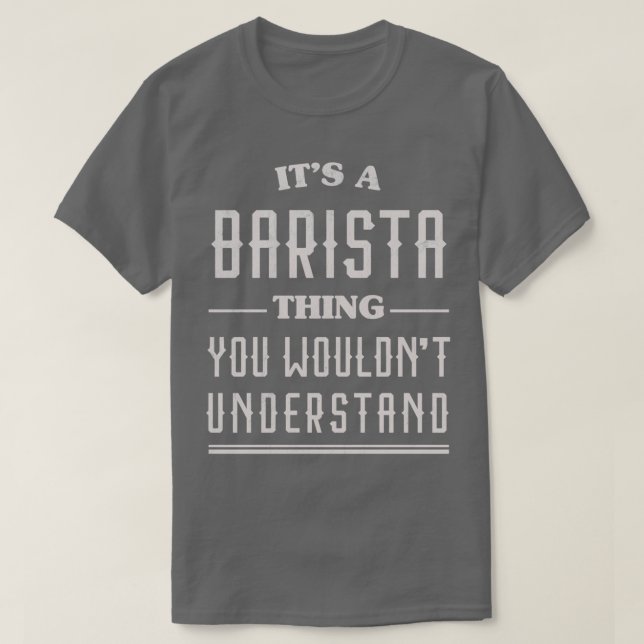Camiseta Funny Barista 2 (Diseño del anverso)