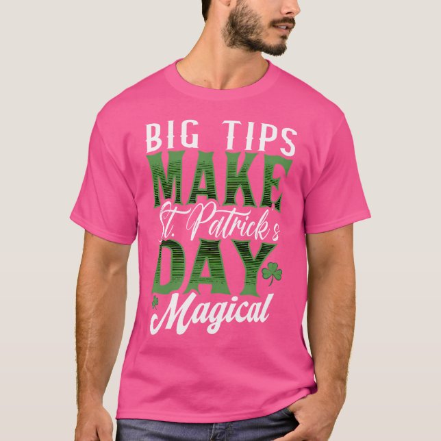 Camiseta Funny Bartender St Patricks Día Tema Saint Paddys (Anverso)