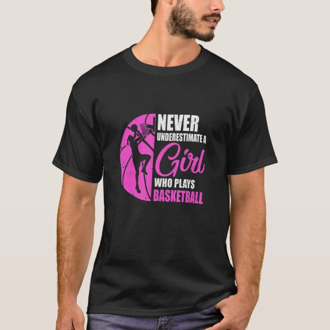 Camiseta Funny Basketball Art For Girls Youth Teens Basketb (Anverso)