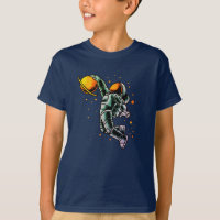 Funny Basketball Astronauta Space Planet
