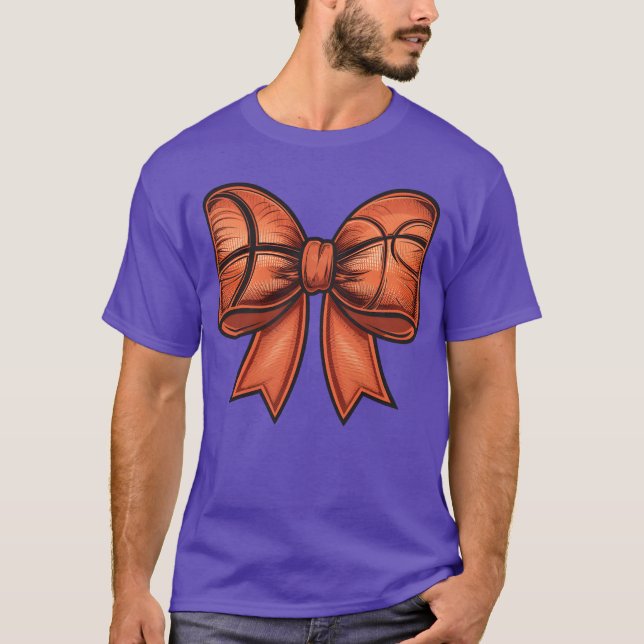 Camiseta Funny Basketball Sports Coquette Bow Game Day frie (Anverso)