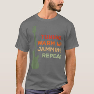 Camiseta Funny Bass Guitar DesignSuccessful Bassist Repeat 