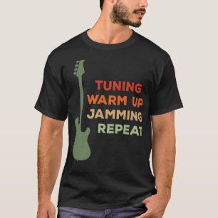 Camiseta Funny Bass Guitar DesignSuccessful Bassist Repeat 