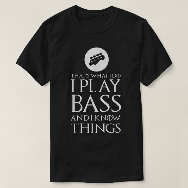 Camiseta Funny Bass Player Guitar Design (Diseño del anverso)