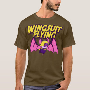 Camiseta Funny Bat Wingsuit Volador Skydiving Wingsuit Jump