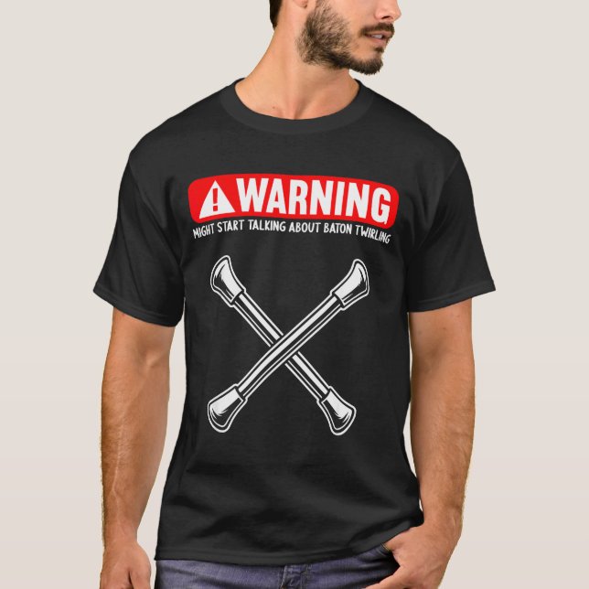 Camiseta Funny Baton Twirling  (Anverso)