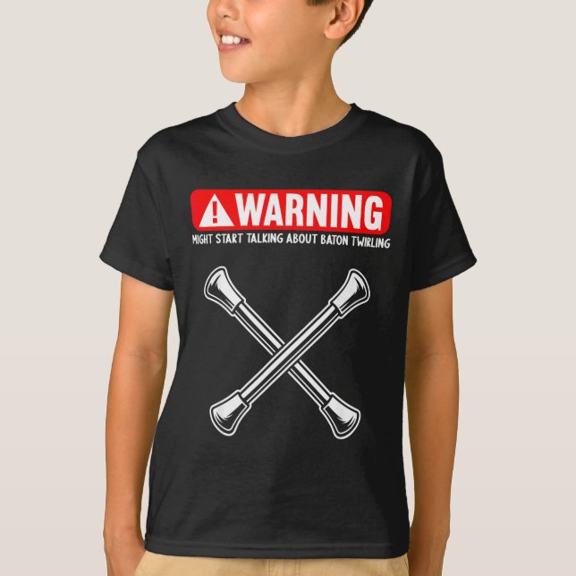 Camiseta Funny Baton Twirling  (Anverso)