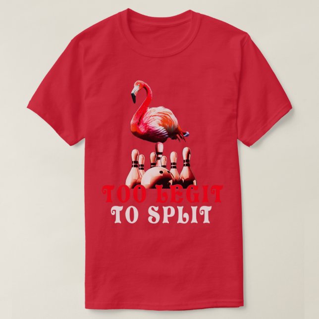Camiseta Funny Bbowling flamingo ten pin Bowling player Gif (Diseño del anverso)